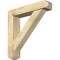 Ekena Millwork Traditional Craftsman Rough Sawn Bracket w/ Offset Brace, Douglas Fir, 6"W x 28"D x 28"H BKT0604X28X28TRA04RDF - alternate 1